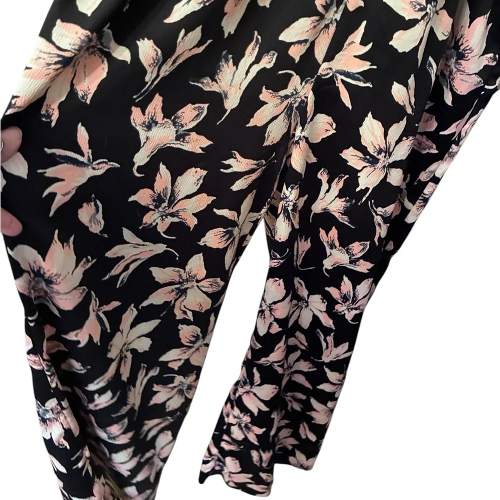 Madewell Floral Jumpsuit -‎ Black and Pink